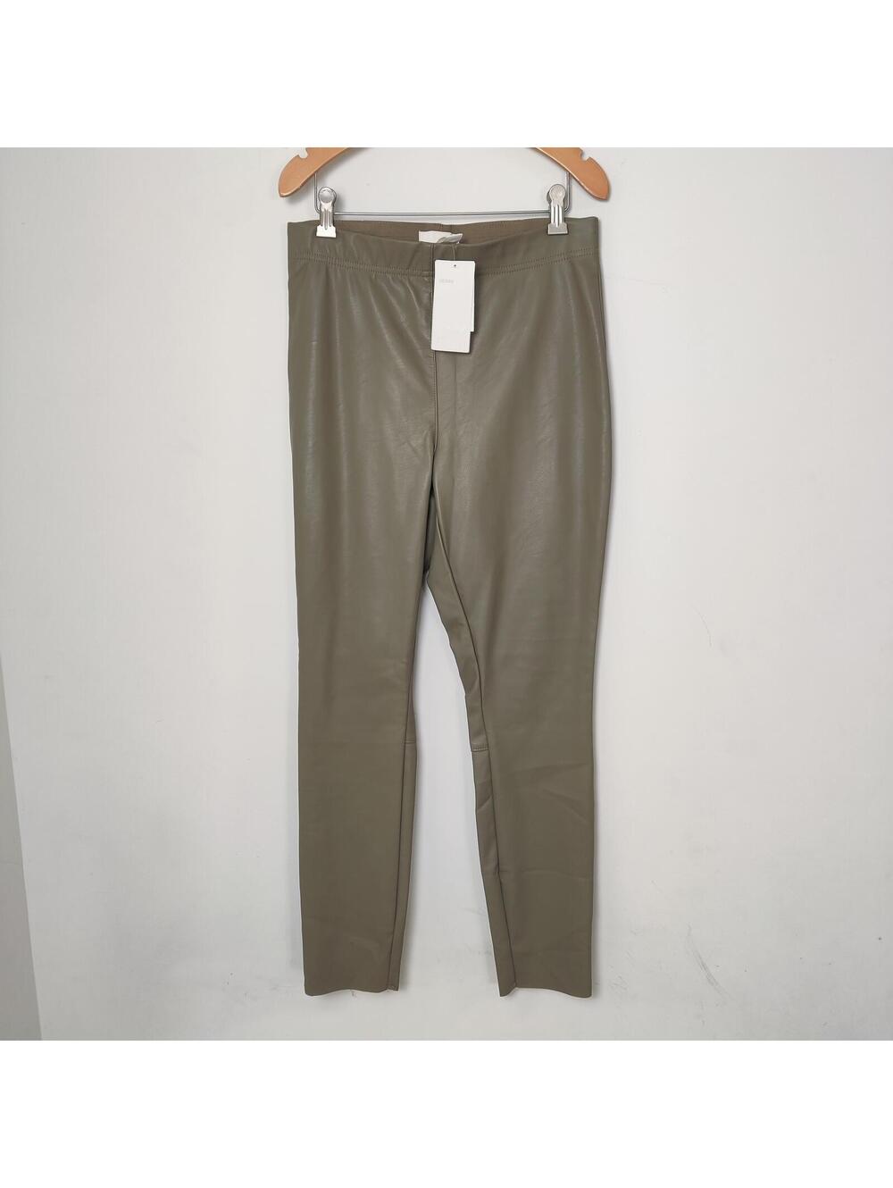 H&M Olive Faux Leather Pants Women’s US 10 NWT Vegan